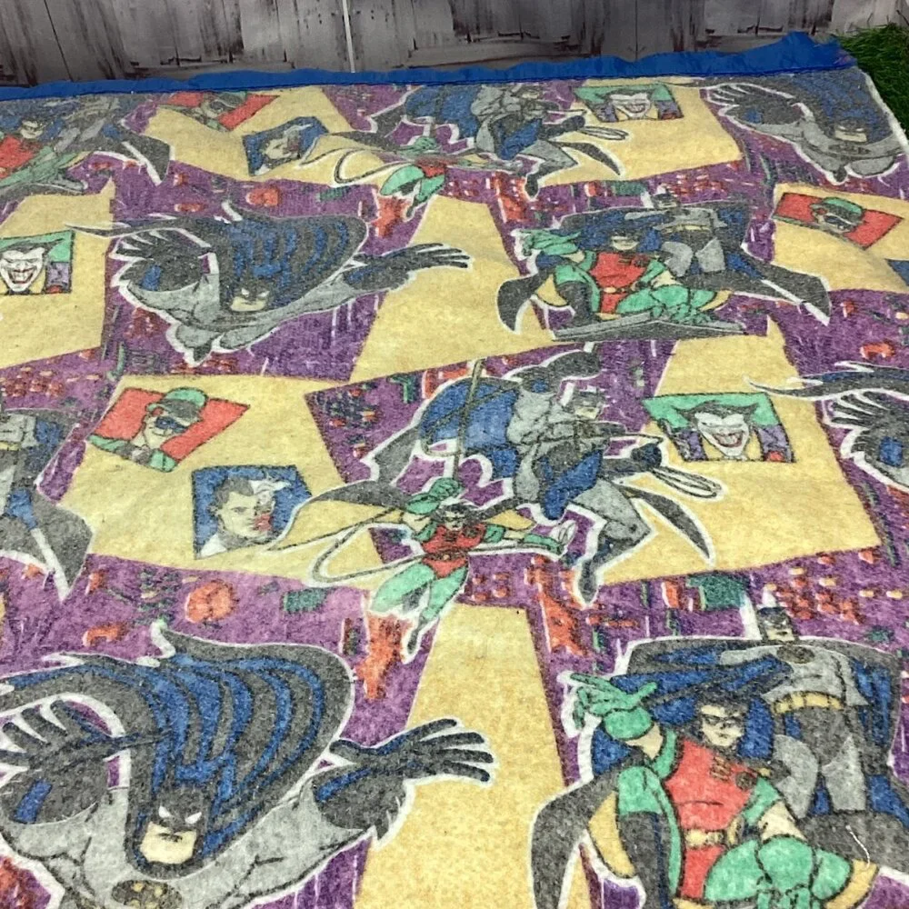 Vintage DC Batman The Animated Cartoon Blanket